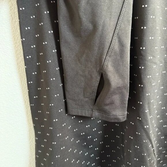 Old Navy Active Go Dry Black Long Sleeve Hoodie with White Dots - Picture 3 of 7